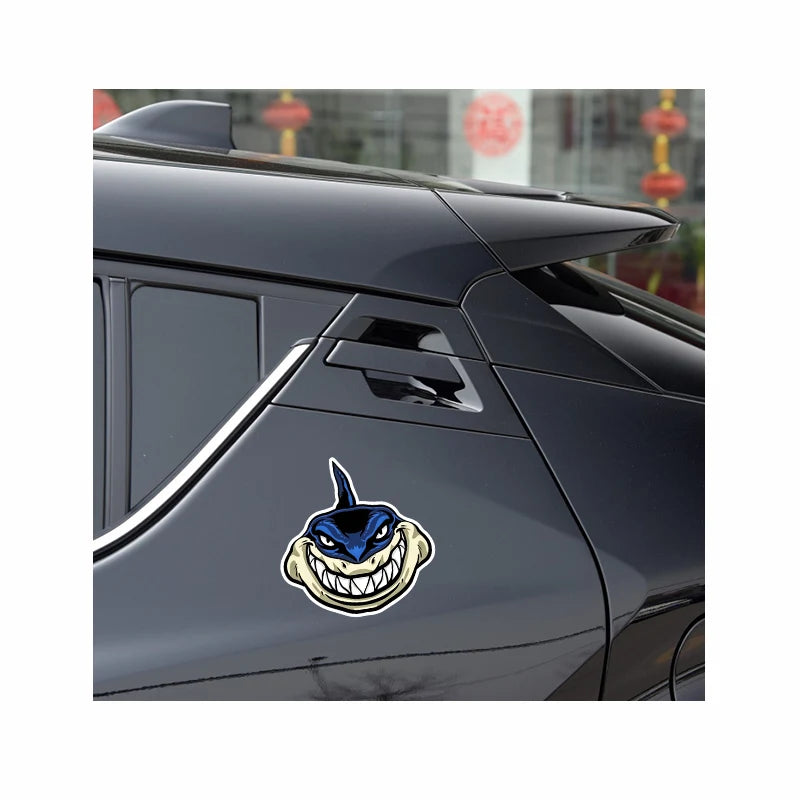 CowLost | waterproof-sun-protection-smiling-shark-cartoon-car-sticker |9