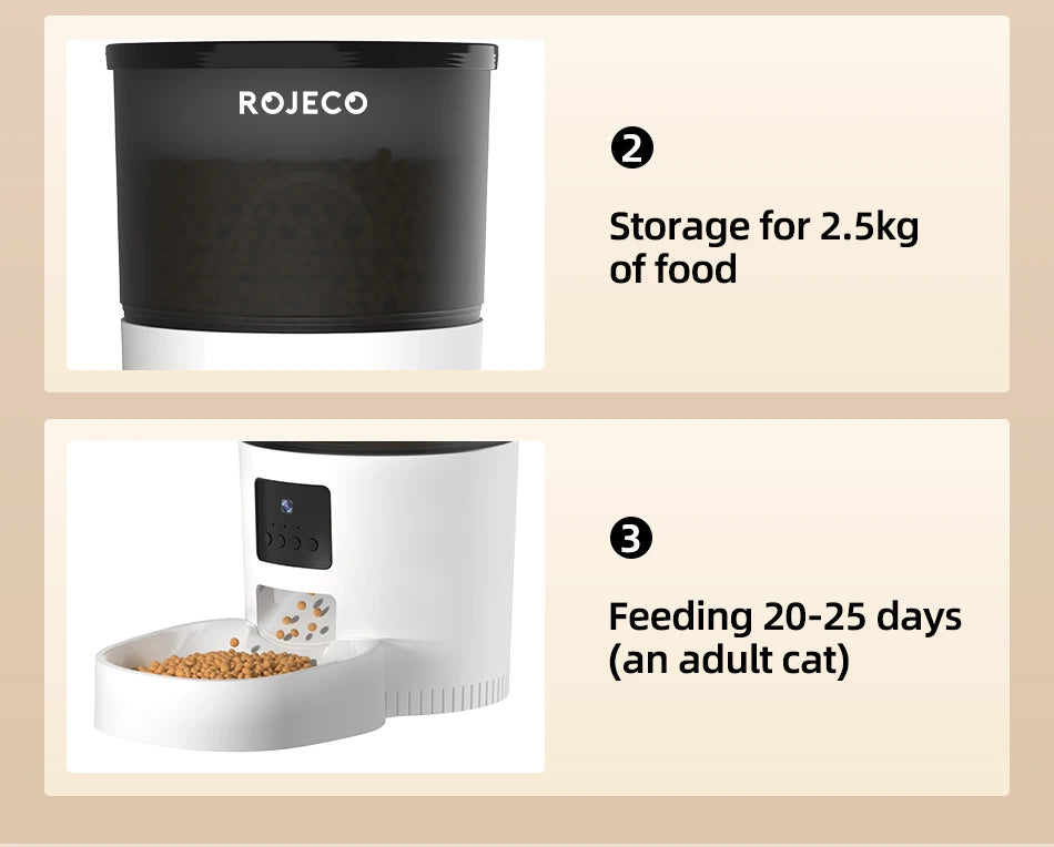 CowLost | 3d-printer-accessories-rojeco-3l-smart-automatic-cat-feeder-with-720p-camera |17
