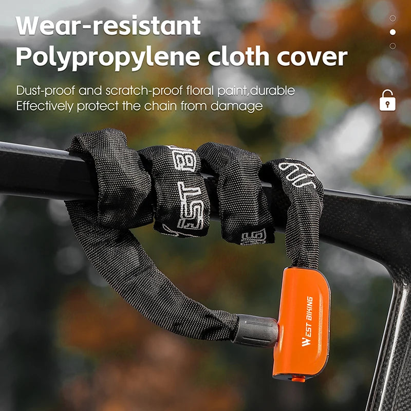 CowLost | sporting-goods-west-biking-wear-resistant-anti-slip-bicycle-chain-lock |2