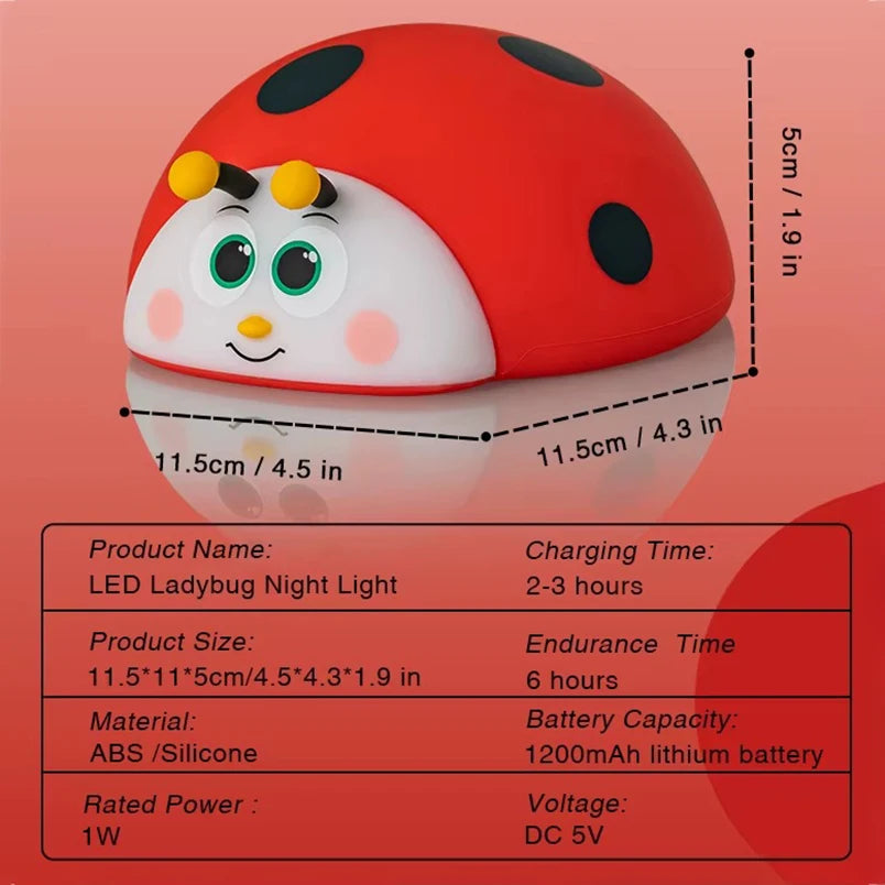 CowLost | product_id-kfvc-rechargeable-touch-control-ladybug-silicone-night-light-for-nursery |4