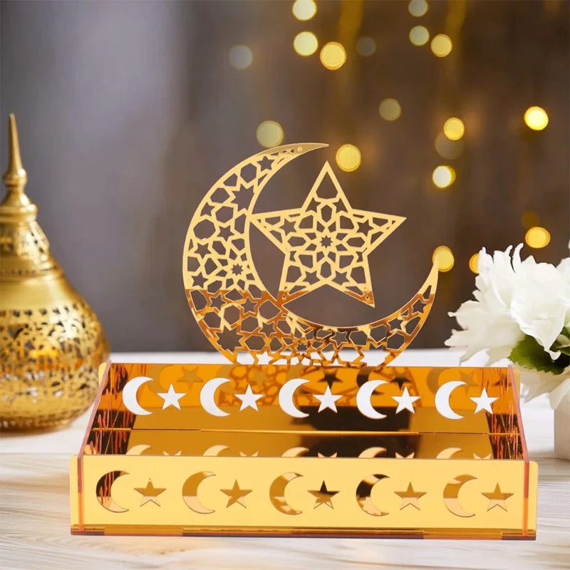 CowLost | eid-mubarak-tray-ramadan-table-centerpieces-plate-acrylic |8