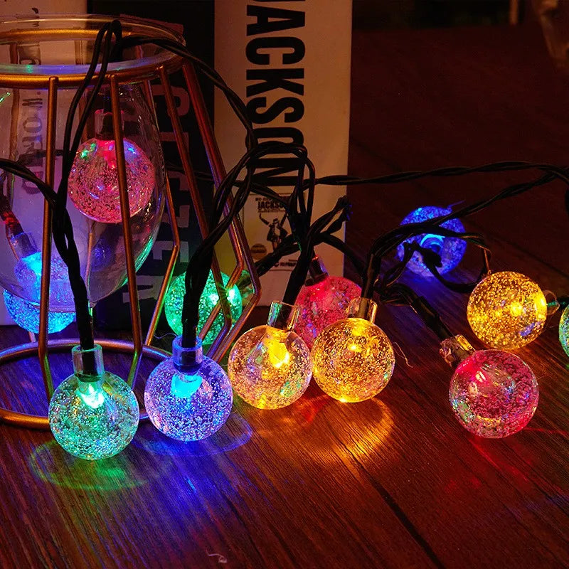 CowLost | product_id-solar-crystal-globe-100-led-solar-string-lights-for-outdoor-garden-party-decor |17