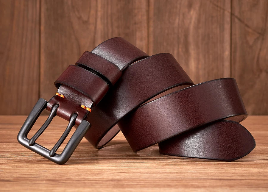 CowLost | 4-3cm-thick-high-quality-cowskin-genuine-leather-belt-for-men |8