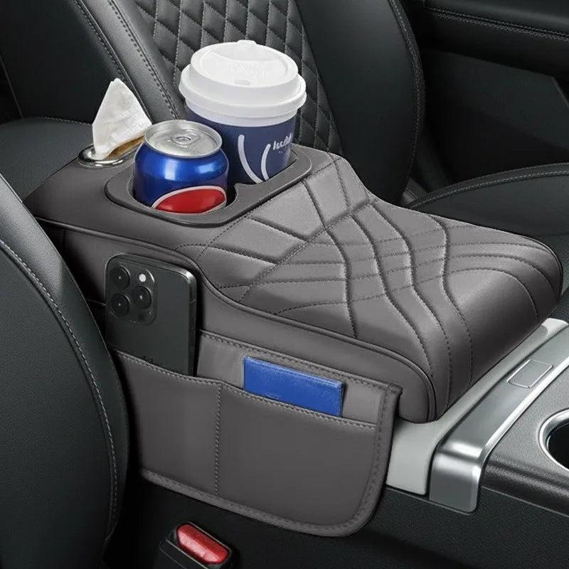 CowLost | product_id-car-armrest-cushion-with-2-side-pockets-2-cup-holders-tissue-box-cover |14