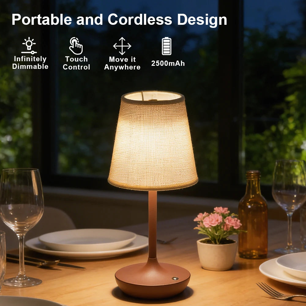 CowLost | product_id-dimmable-usb-rechargeable-led-table-lamp-with-fabric-shade-for-bedroom-bedside |9