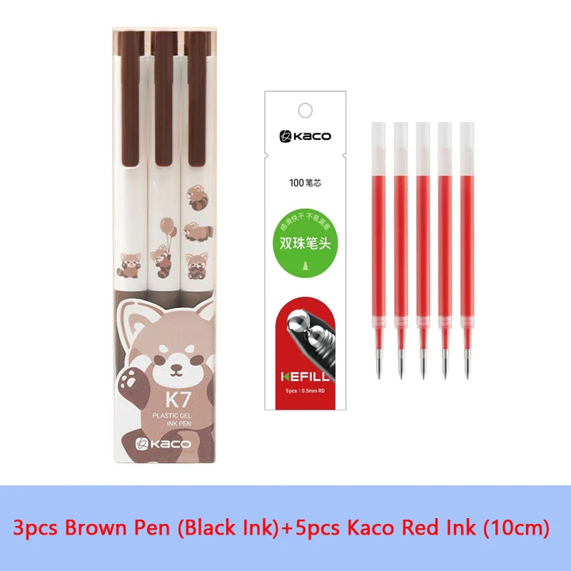 CowLost | product_id-kaco-k7-kawaii-gel-pen-0-5mm-black-ink-cute-cat-design-quick-dry-stationery |7