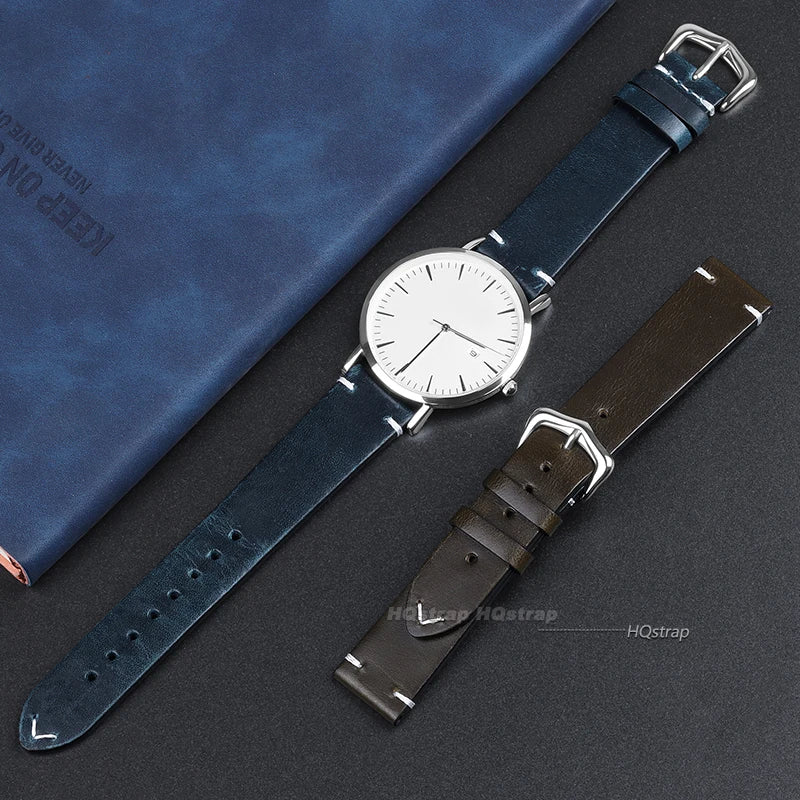 CowLost | product_id-genuine-cowhide-leather-watch-strap-18-24mm-oil-wax-discoloration-retro-wristband |5