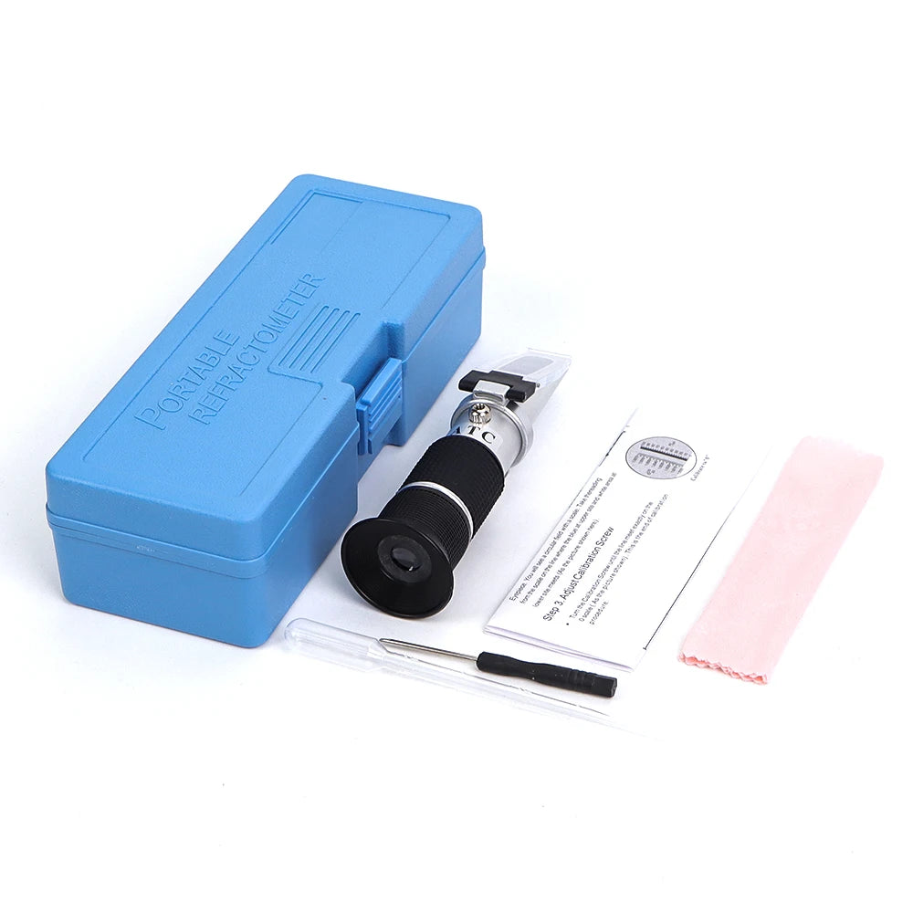 0-80% Brix Honey Refractometer Handheld Sugar Concentration Tester for Fruit Juice