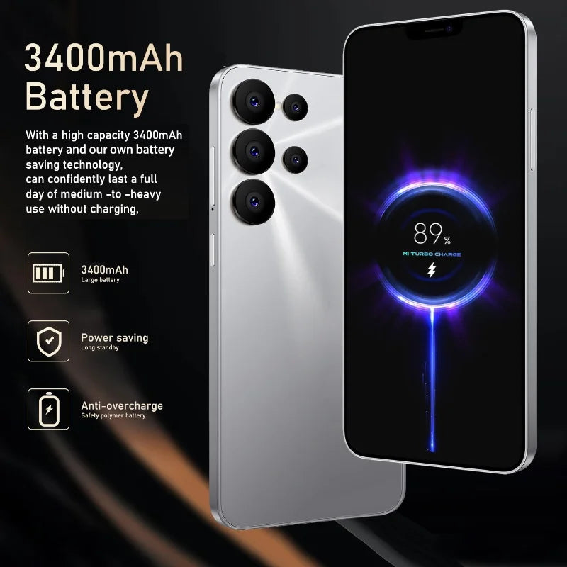 CowLost | fuffi-s24-pro-smartphone-3400mah-4gb-ram-128g-rom-6-26-inch-phone-android-2280x1080hd-8-16mp-4g-network-mobile-phone |3