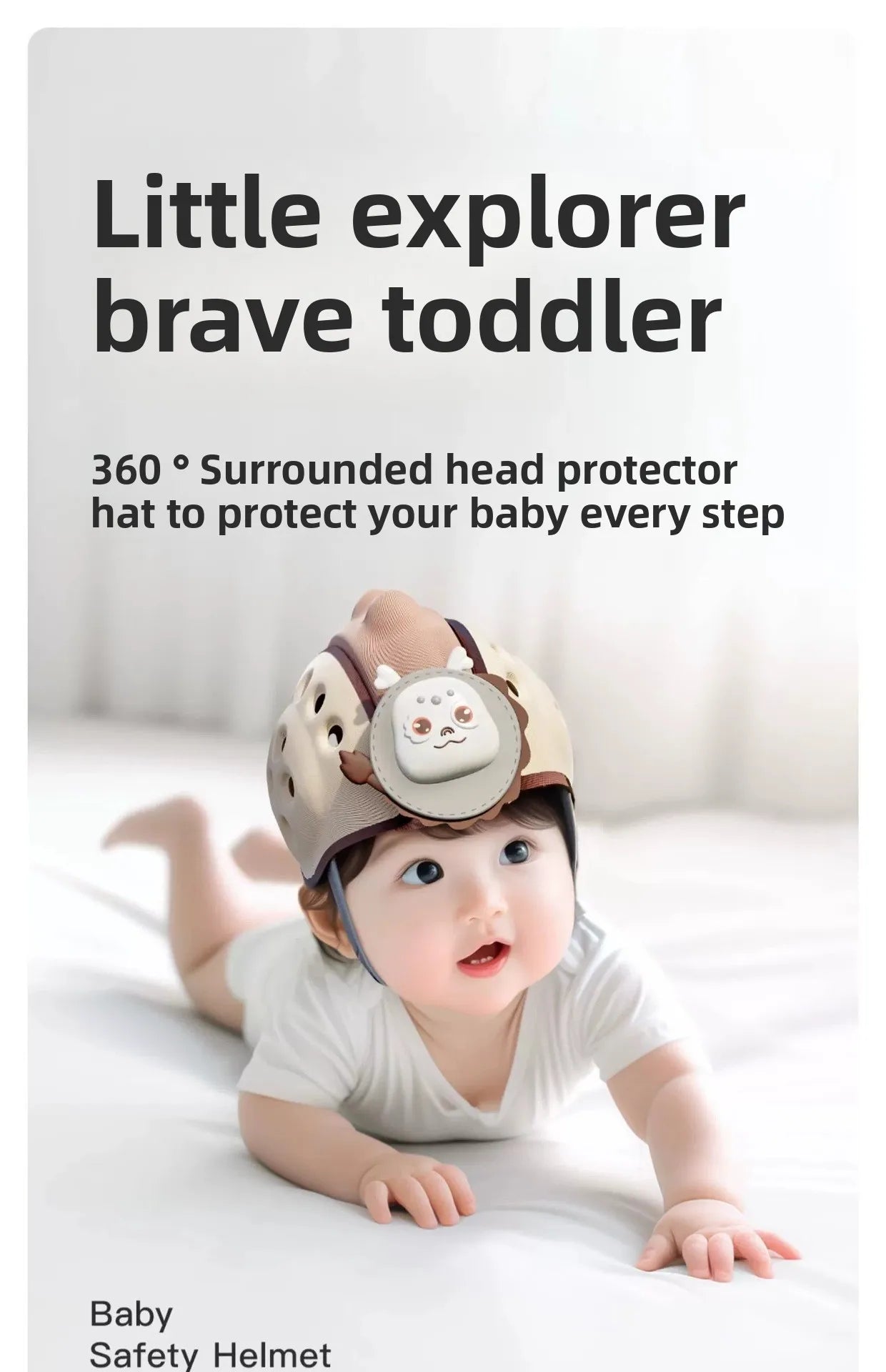 CowLost | imbaby-baby-hat-collision-helmet-anti-fall-artifact-adjustable-protective-headgear |5