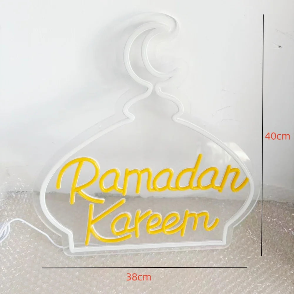 CowLost | ramadan-mosque-neon-lights-eid-mubarak-led-night-light-wall-backdrop-decor |2