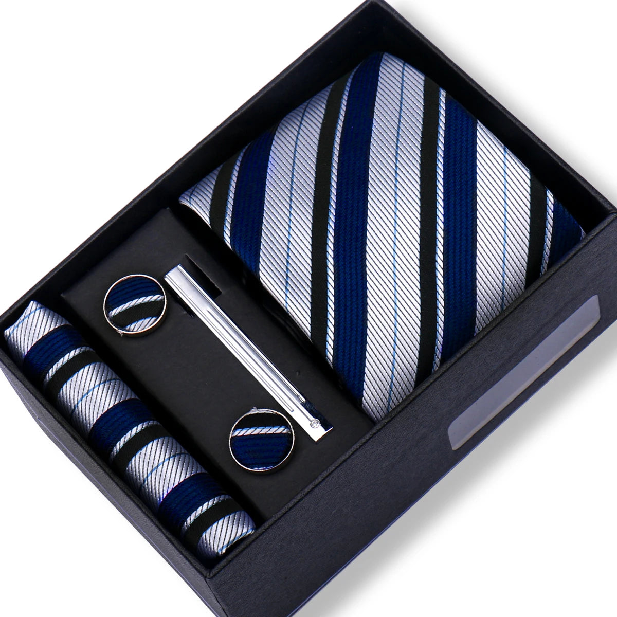CowLost | tie-men-with-box-top-quality-business-ties-hanky-cufflink-set |69