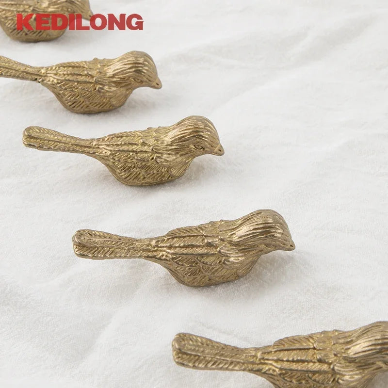 CowLost | kedlo-solid-brass-european-luxury-bird-drawer-knob-furniture |1