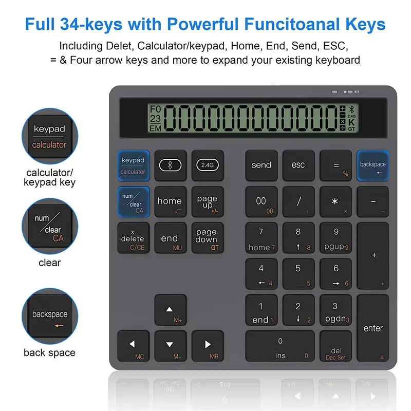 CowLost | product_id-slim-34-key-portable-2-in-1-financial-accounting-numeric-keypad-for-laptop-pc |3