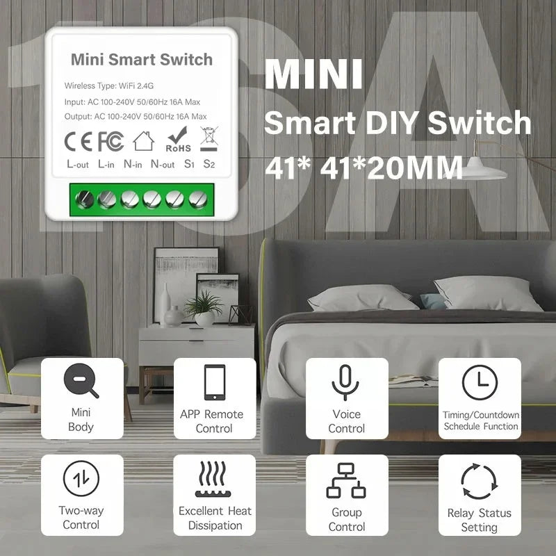 CowLost | smart-switches-product_id-zigbee-wifi-smart-light-switch-16a-20a-2-way-mini-breaker-compatible-with-tuya-alexa-google-home |2