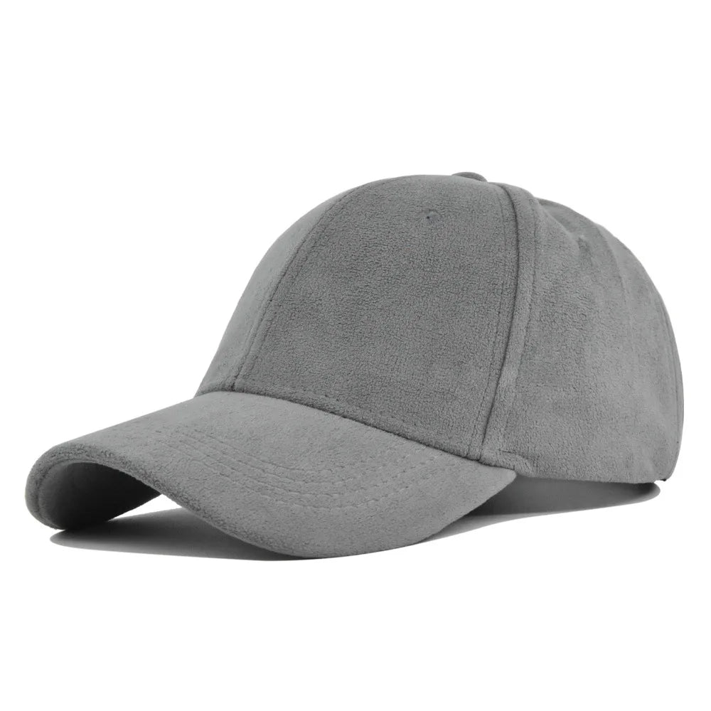 CowLost | solid-suede-retro-baseball-caps-for-men-women |25