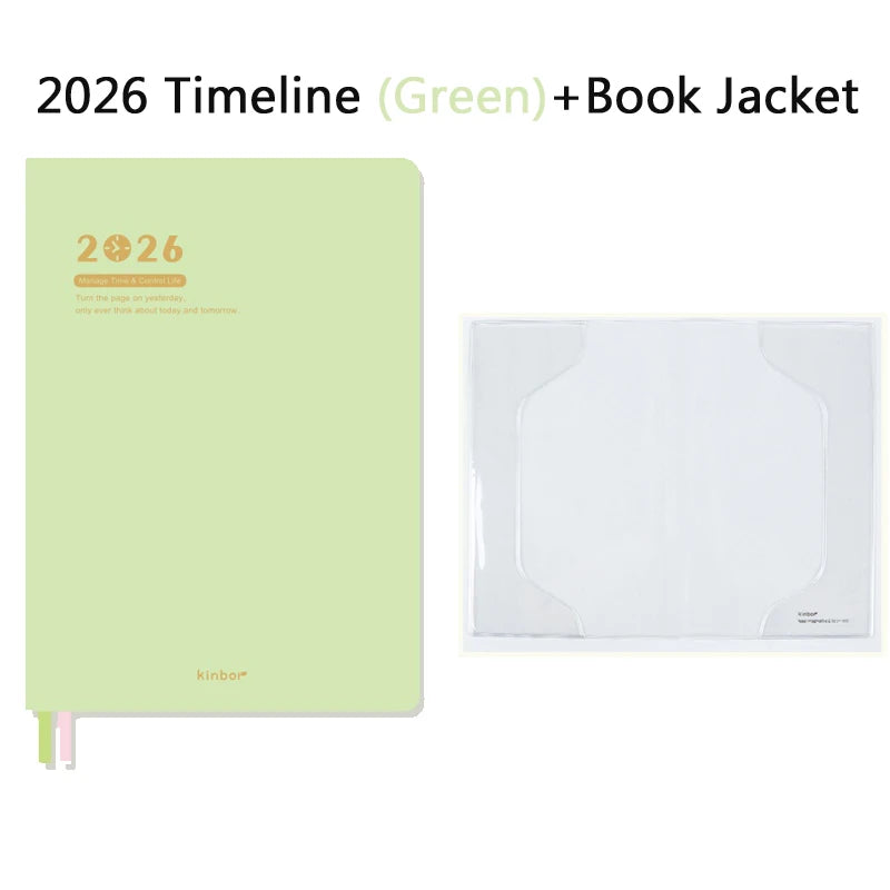 CowLost | product_id-2026-kinbor-a5-timeline-planner-notepad-52g-bachuan-paper-weekly-2-page-schedule-minimalist-design |24