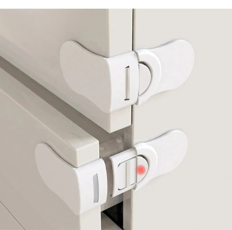 CowLost | 4pcs-multi-functional-cabinet-door-lock-anti-pinching-hand-refrigerator-lock |8