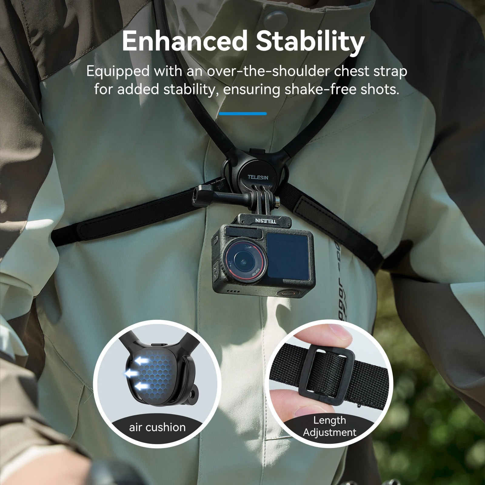 CowLost | telesin-phone-action-camera-2-in-1-neck-hold-mount-for-gopro-insta360-dji-osmo |5