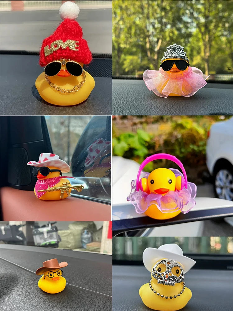 CowLost | product_id-rubber-duck-car-dashboard-ornament-with-sunglasses-cute-car-accessory |6
