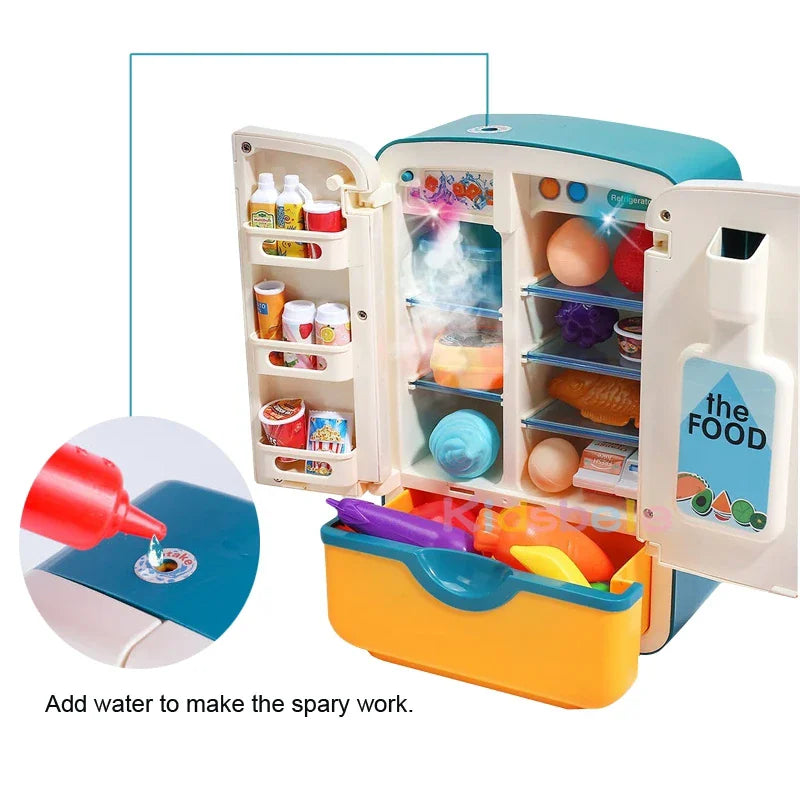 CowLost | fencing-barriers-kids-mini-electric-double-door-play-refrigerator-toy |7