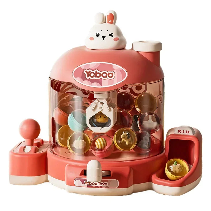 Kids Mini Doll Claw Machine Arcade Toy with Music and Lights
