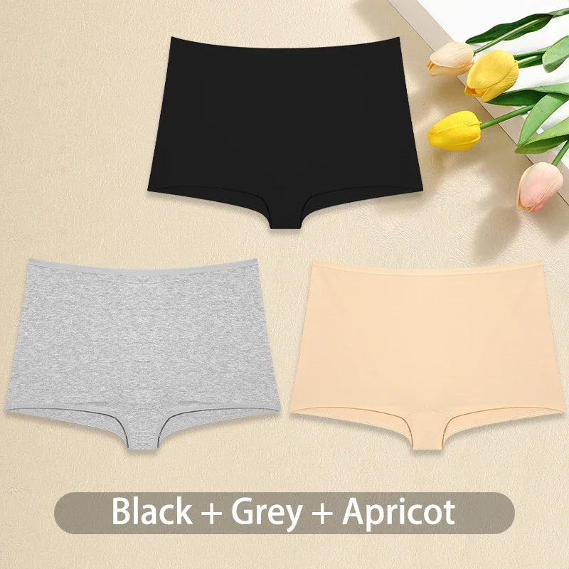 CowLost | activewear-pants-3pcs-women-cotton-low-rise-boyshort-panties-set-sexy-seamless |21