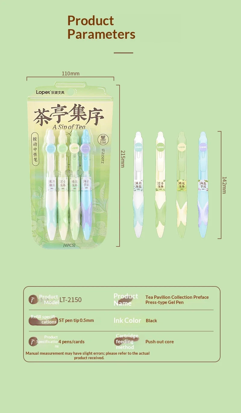 CowLost | product_id-4pcs-lopet-0-5mm-thermo-erasable-gel-pens-black-blue-ink-retractable-for-school-office |17