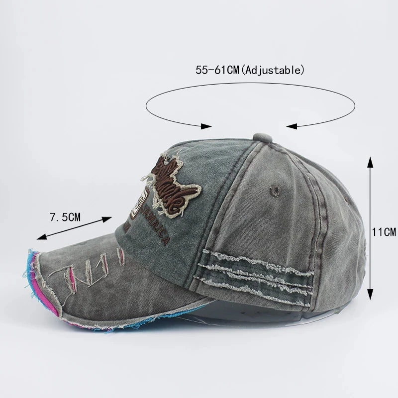 CowLost | washed-cotton-1969-embroidery-baseball-cap |3