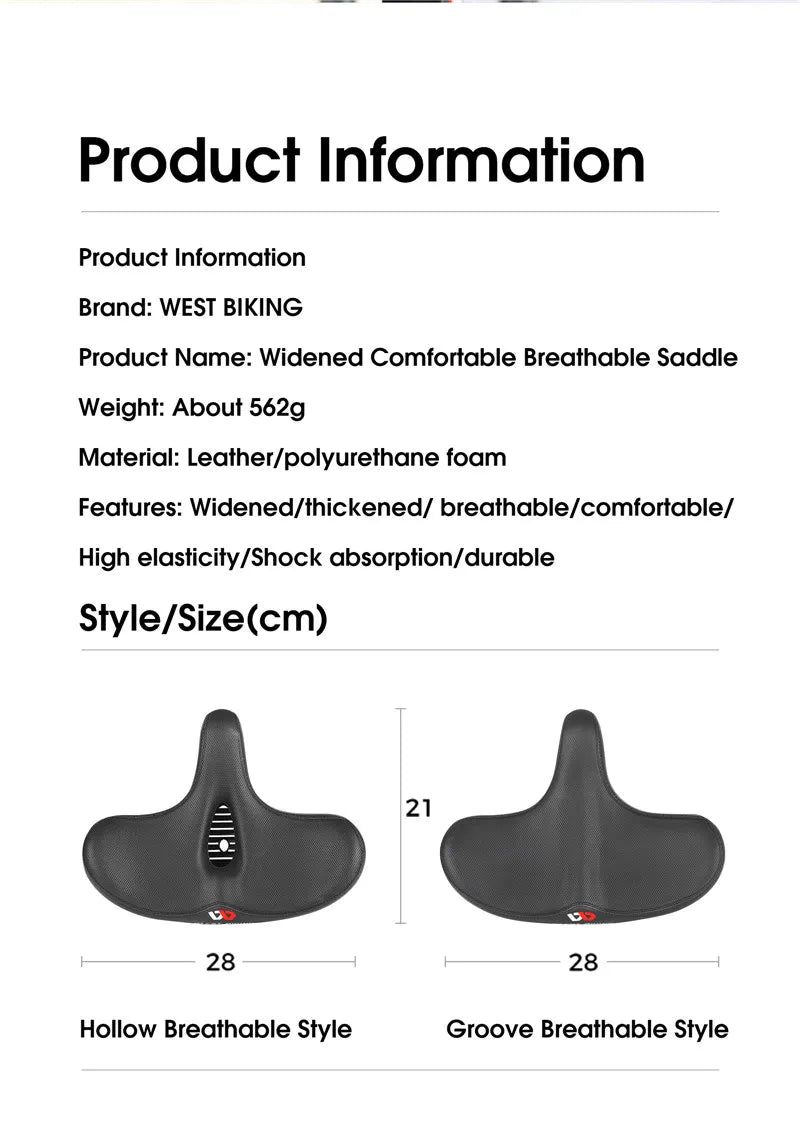 CowLost | west-biking-widen-bicycle-saddle-ergonomic-thick-comfortable-bike-saddle-shock-absorbtion-mtb-e-bike-cushion-bicycle-accessories |19