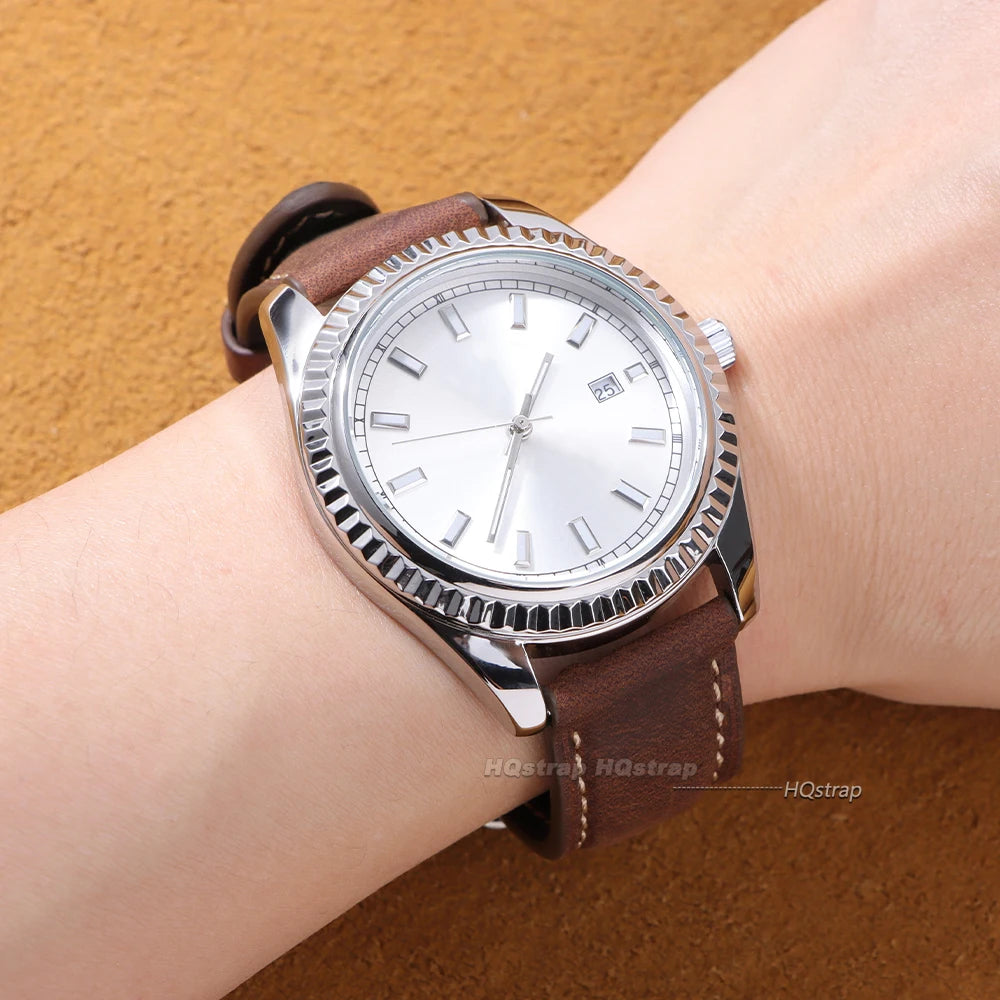 CowLost | product_id-hqstrap-genuine-cowhide-leather-watch-band-18-24mm-handmade-retro-strap-with-metal-buckle-quick-release-for-men-and-women |6