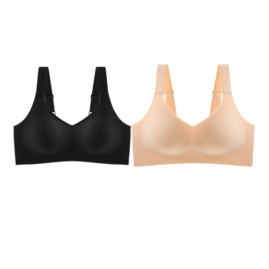 CowLost | product_id-2pcs-seamless-wireless-padded-bras-with-wide-straps-for-women |10
