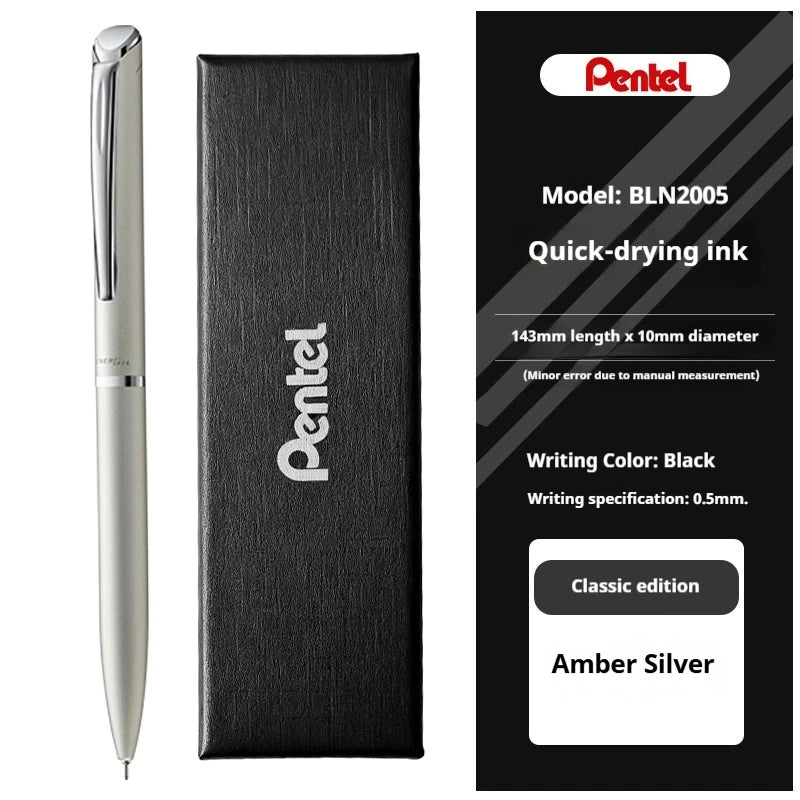 CowLost | product_id-pentel-bln2005-all-metal-gel-pen-low-center-gravity-assorted-colors-black-ink-rotary-signing-pen-for-meetings-and-planning |22