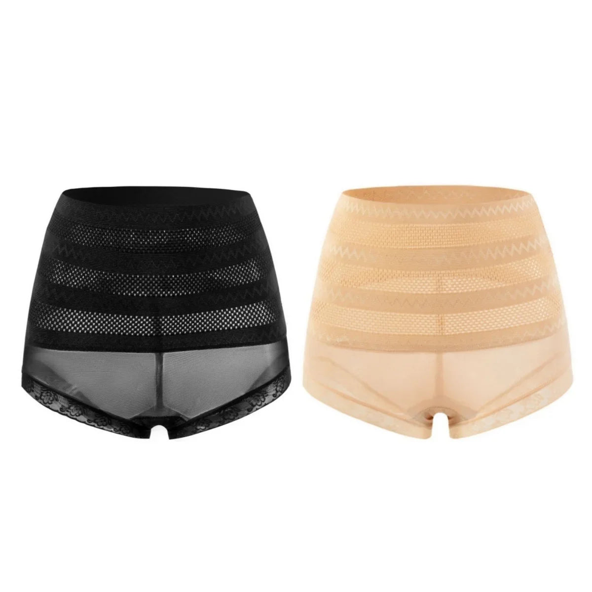 CowLost | product_id-2pcs-women-high-waist-firm-control-tummy-hip-lifting-shapewear-panties |1