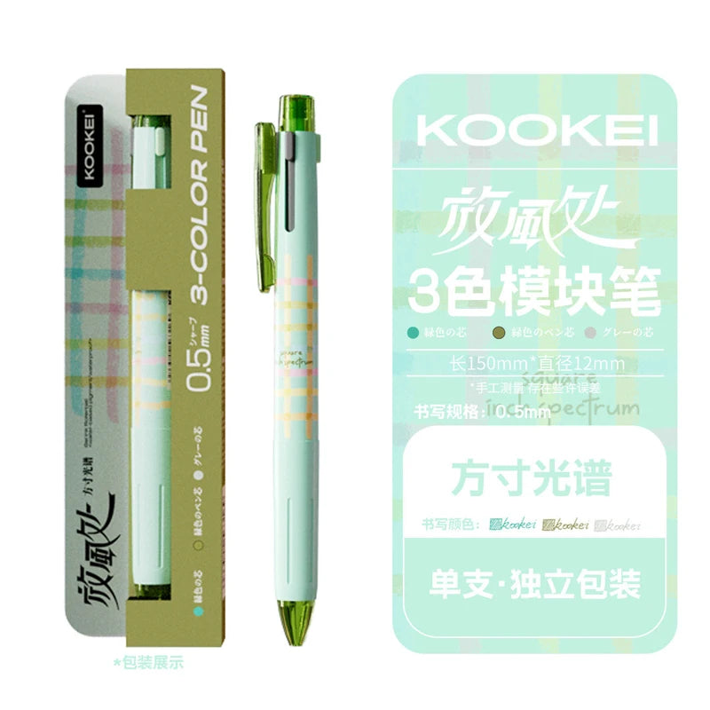 CowLost | product_id-kookei-3-color-multifunctional-gel-pen-0-5mm-for-handwriting-office-use |13