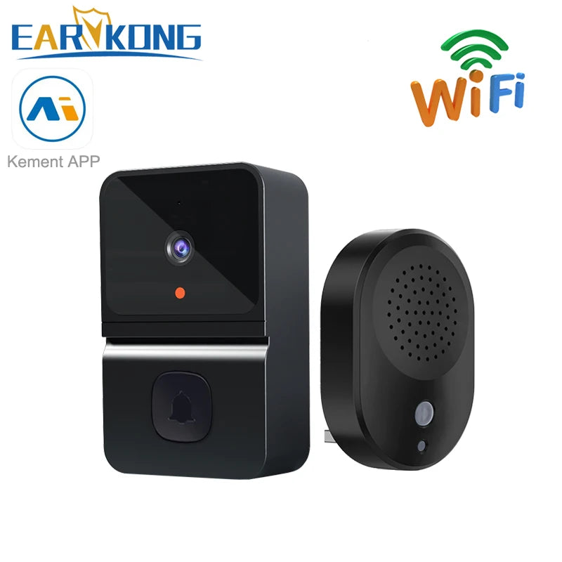 CowLost | wifi-video-doorbell-smart-home-wireless-security-protection-camera-ring-door-bell-intercom-night-vision-rechargeable-kement-app |13
