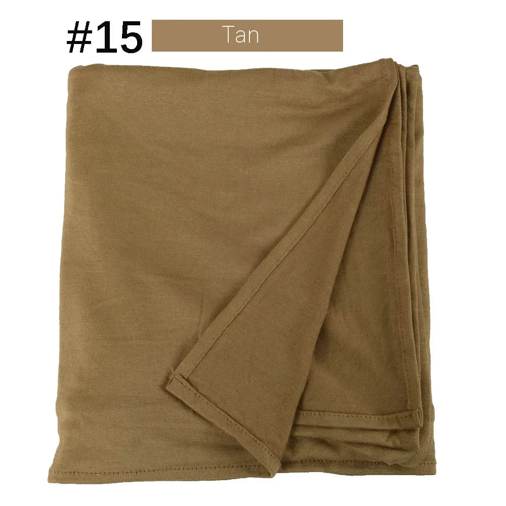 CowLost | muslim-women-stretchy-jersey-hijab-plain-cotton |53