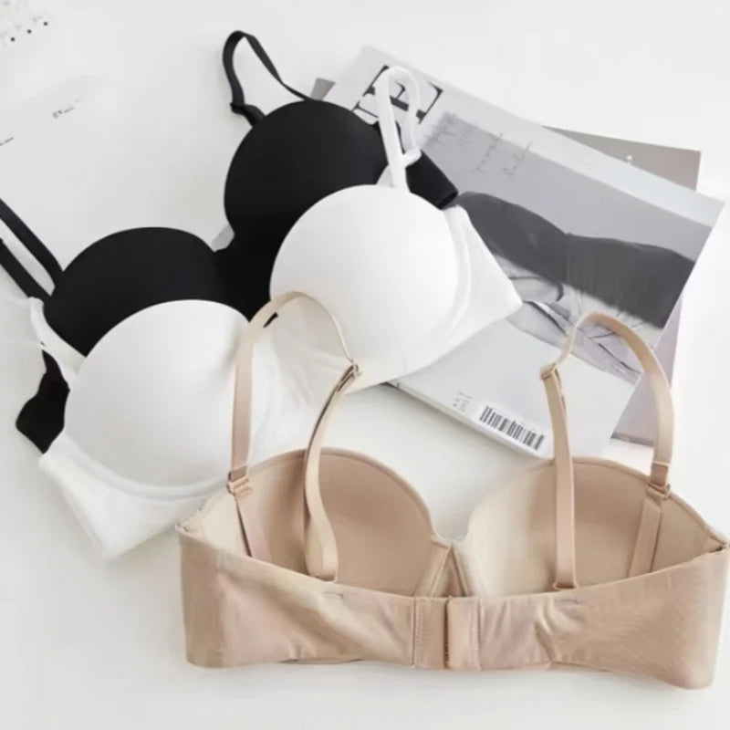 CowLost | product_id-seamless-wireless-push-up-padded-1-2-cup-bra-for-women-comfortable-invisible-brassiere |7