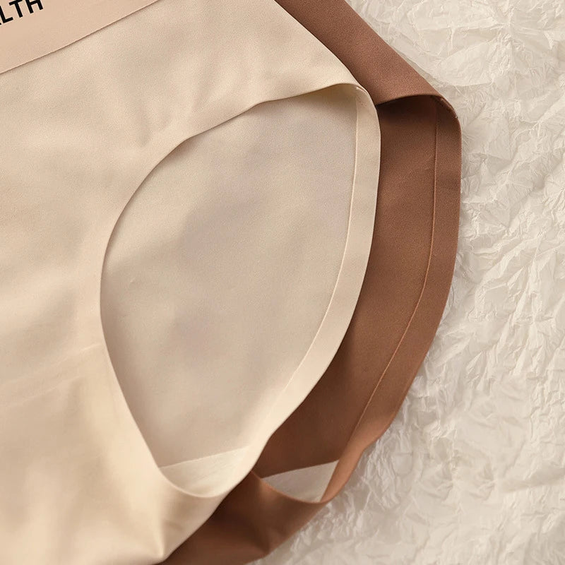 CowLost | fallsweet-3pcs-seamless-panties-for-woman-ice-silk-underwear-high-waist-briefs-solid-comfortable-underpants-sexy-female-lingerie |3