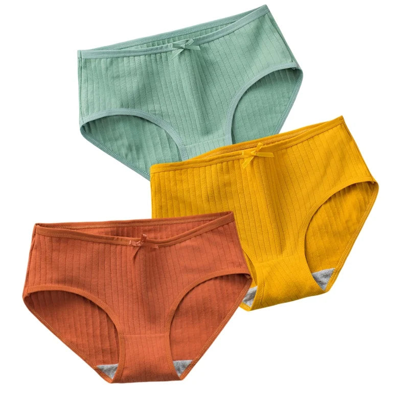 CowLost | product_id-3pcs-women-low-waist-solid-briefs-breathable-cotton-panties |29