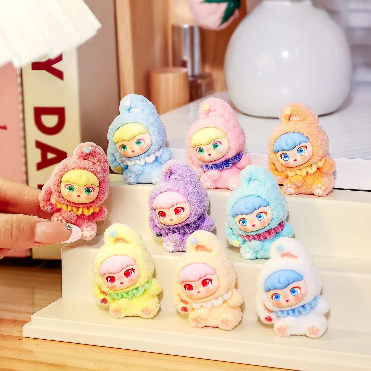 CowLost | product_id-plush-diy-tilted-head-dora-toy-keychain-desktop-ornament-blind-box-christmas-gift |2