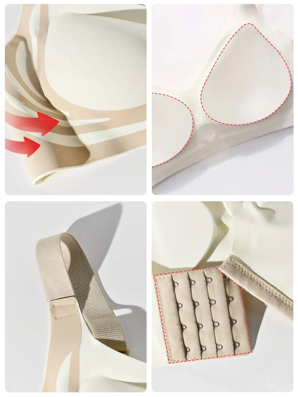 CowLost | product_id-markless-u-wireless-push-up-bra-for-small-breasts-with-beautiful-back-and-anti-sagging-support |7