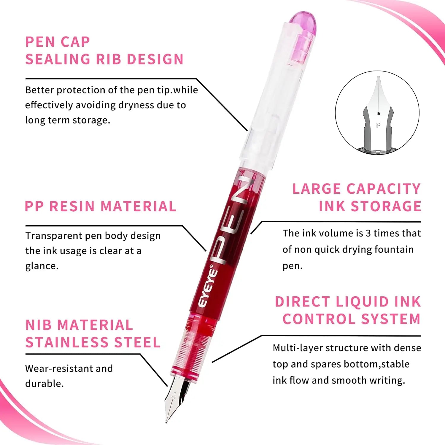CowLost | pens-product_id-disposable-straight-fountain-pens-with-quick-drying-ink-smooth-multicolor-writing-set |13