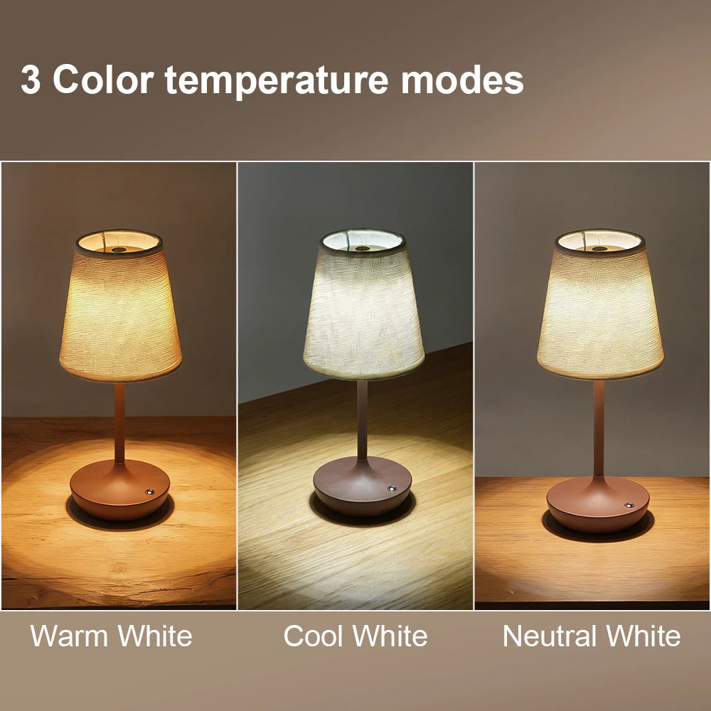CowLost | product_id-dimmable-usb-rechargeable-led-table-lamp-with-fabric-shade-for-bedroom-bedside |2