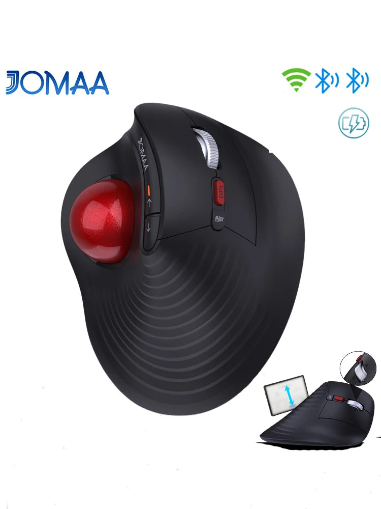 CowLost | product_id-jomaa-wireless-bluetooth-rechargeable-ergonomic-trackball-mouse-with-silent-click-and-speed-roller |8