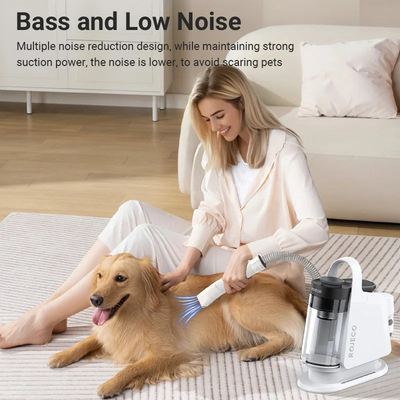 CowLost | pet-beds-rojeco-5-in-1-pet-grooming-vacuum-kit-for-cat-dog-hair |2