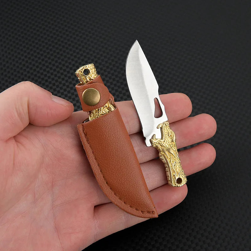 CowLost | activewear-pants-brass-dragon-head-mini-folding-knife-portable-edc-cutter |44