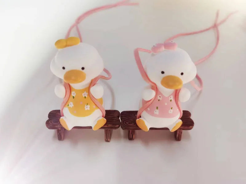 CowLost | product_id-gypsum-bowknot-duck-pendant-car-rearview-mirror-swing-gift |18