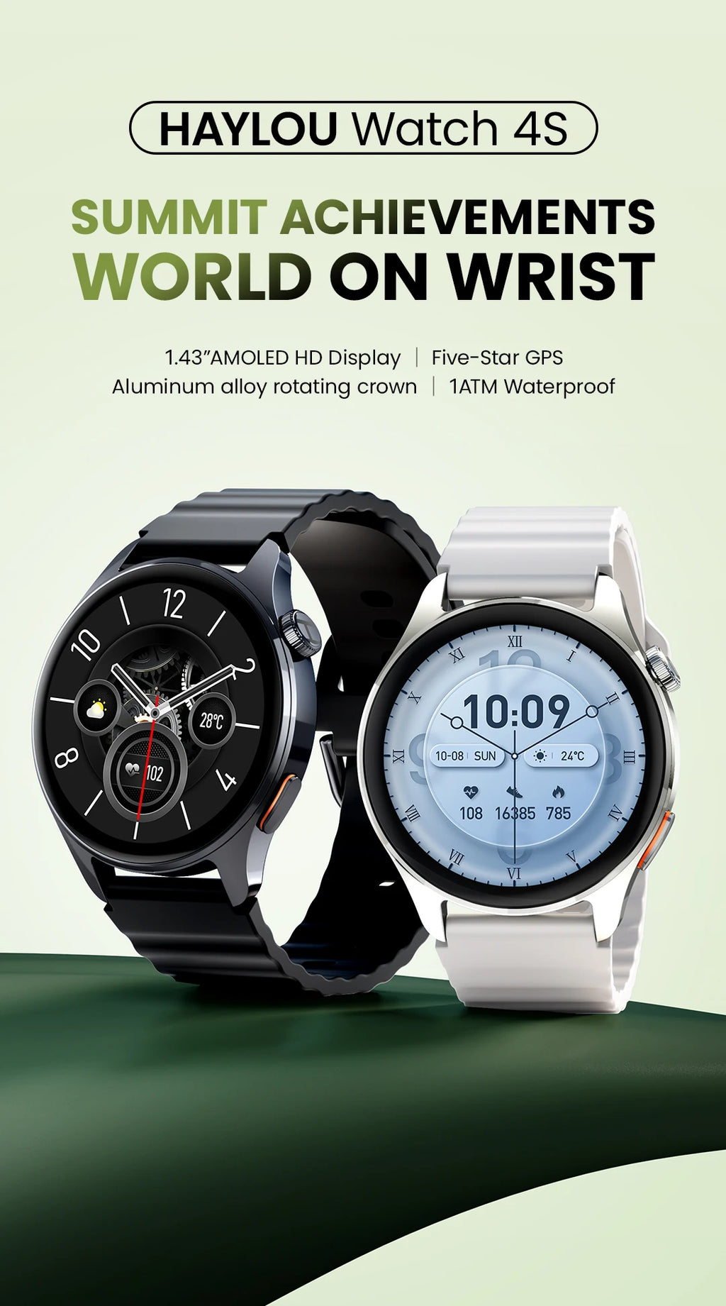 CowLost | haylou-watch-4s-gps-smartwatch-1-43-hd-amoled-display |6