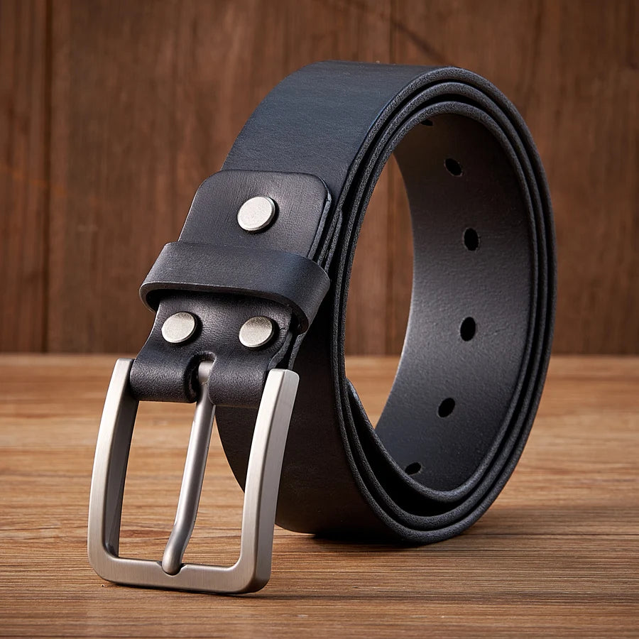 CowLost | 3-8cm-vintage-100-genuine-leather-belt-for-men |7